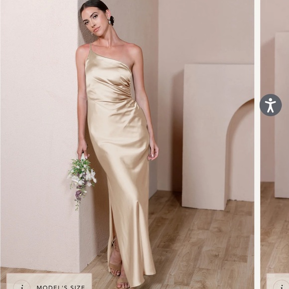 Champagne Bridesmaid Dress - Picture 1 of 2